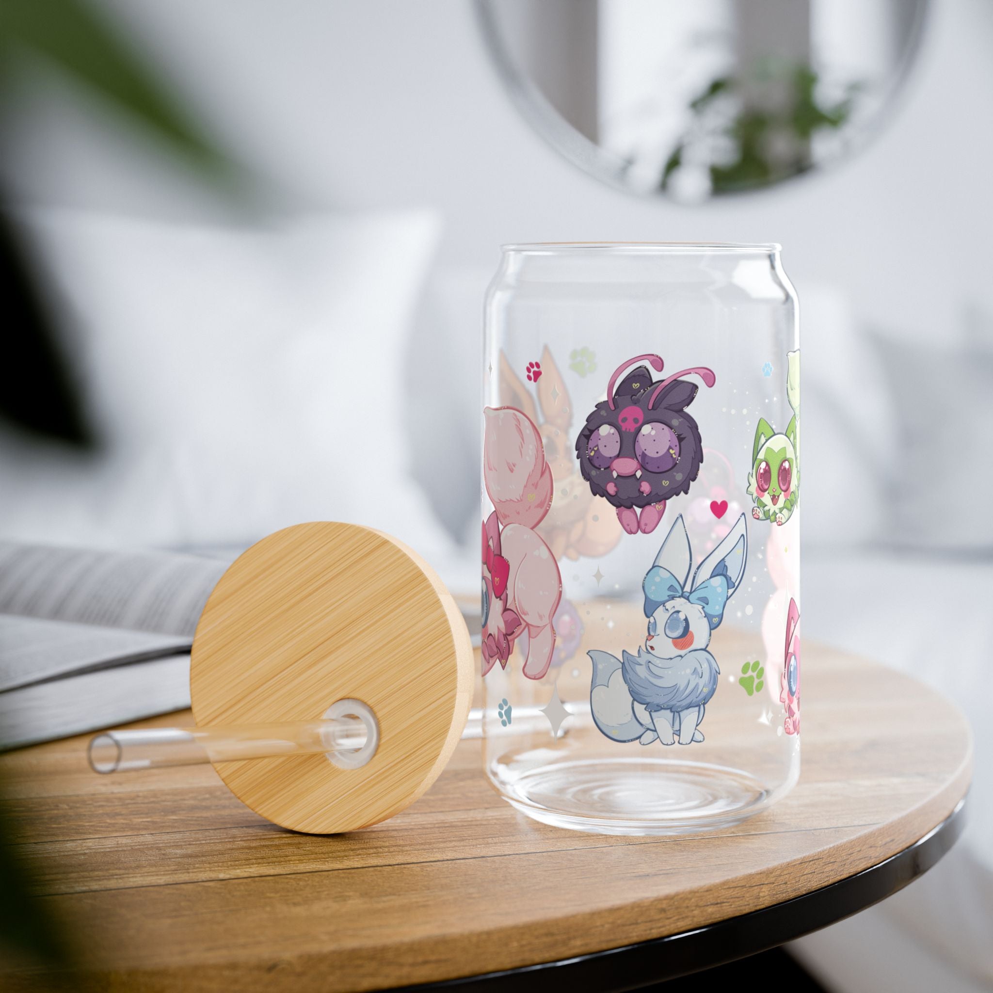 🌸🧋Poke Bundle🧋🌸 - Sipper Glass, 16oz