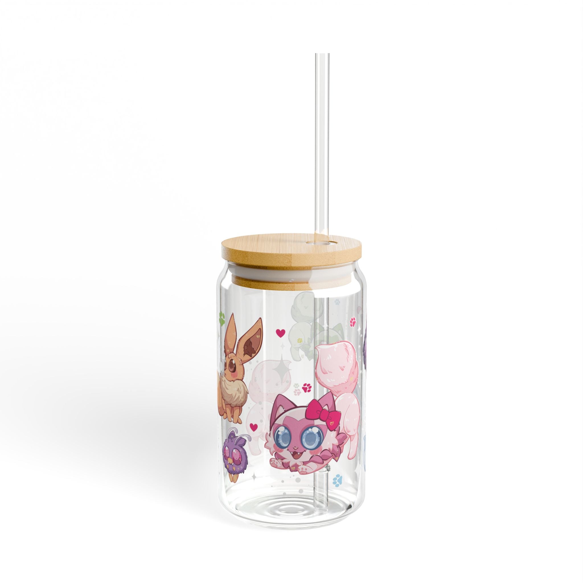 🌸🧋Poke Bundle🧋🌸 - Sipper Glass, 16oz